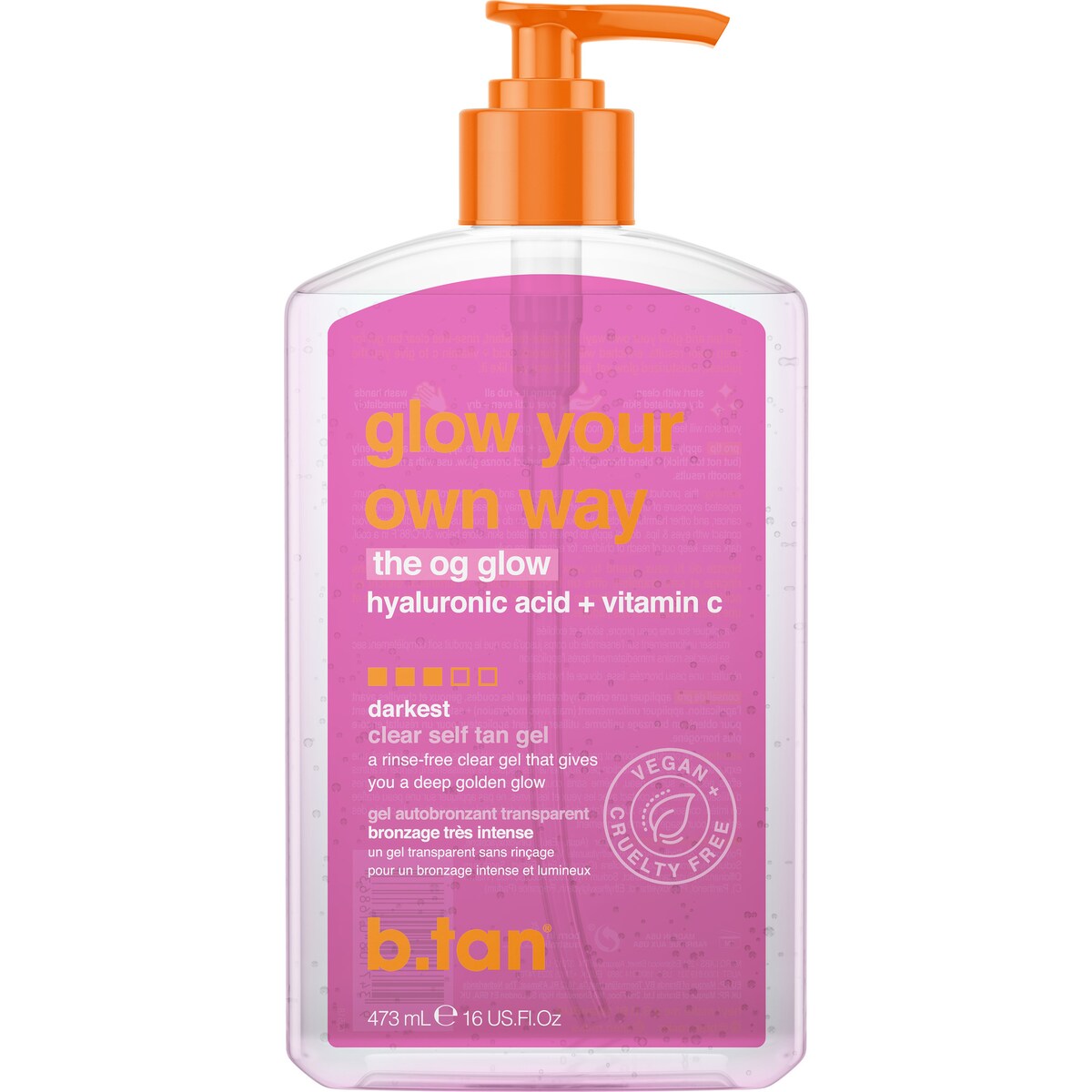 B.tan Glow Your Own Way Tan Gel With Vitamin C 473ml