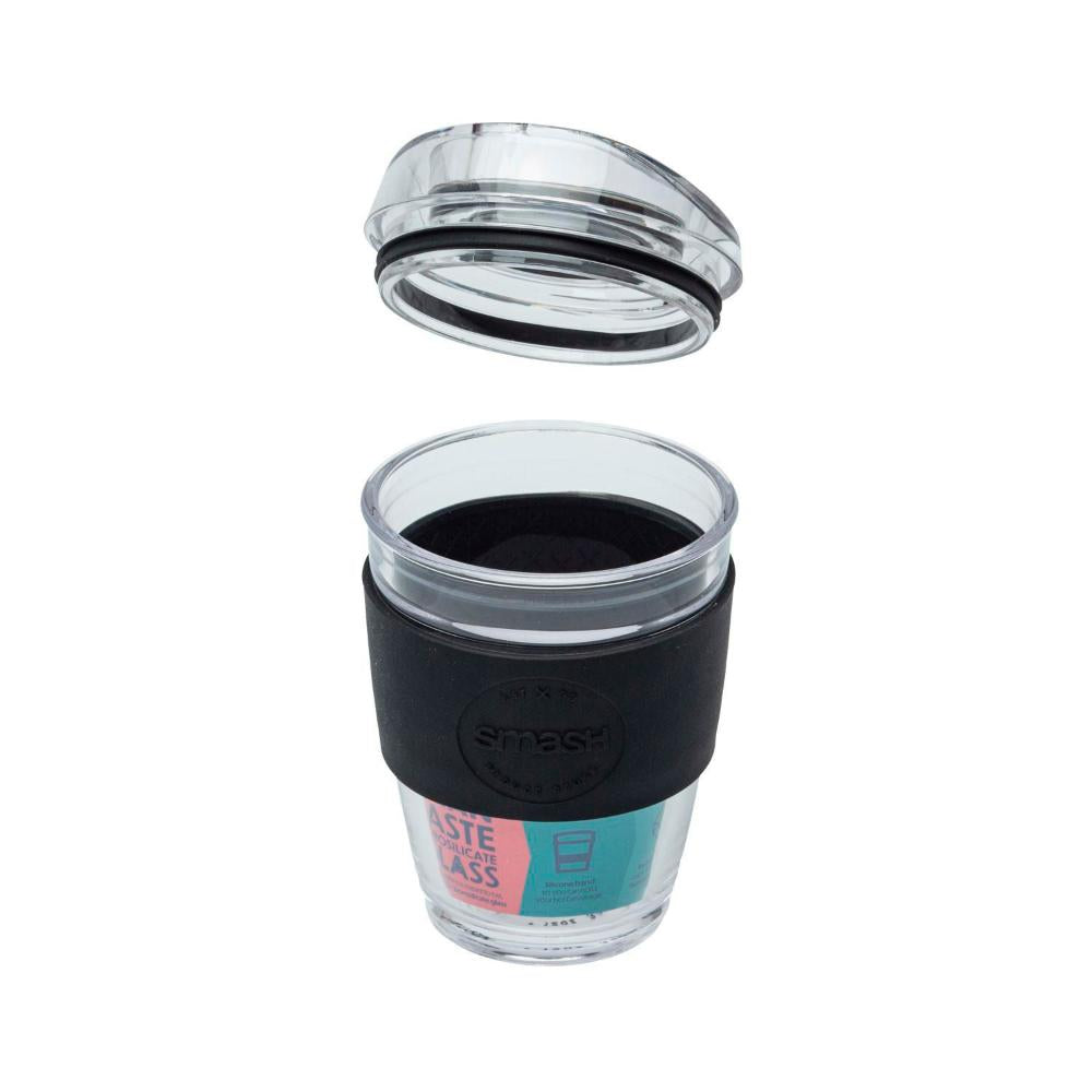 Smash Blue Glass Coffee Cup 340ml - 1 each