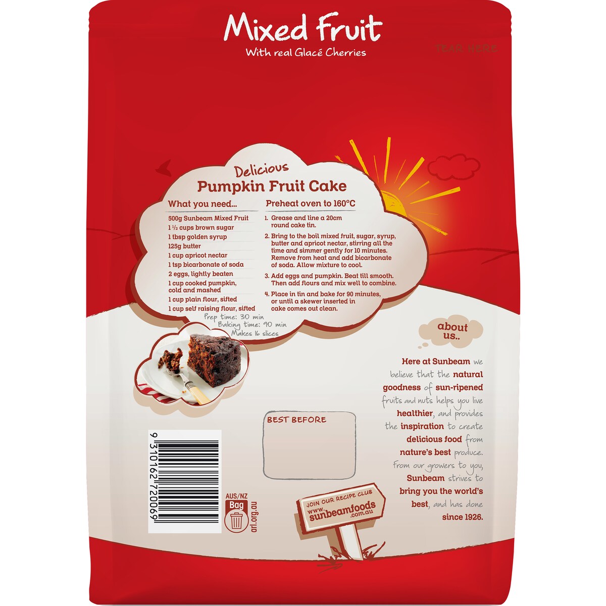 Sunbeam Mixed Fruit 1kg