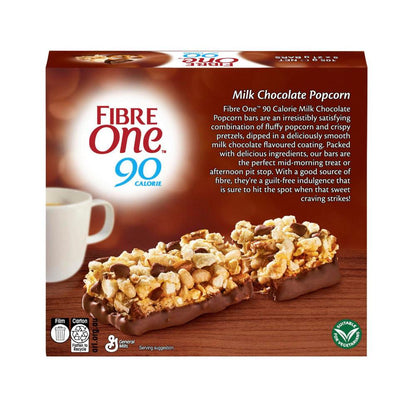 Fibre One Milk Chocolate Popcorn Bars - 105g