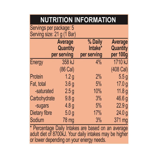 Fibre One Milk Chocolate Popcorn Bars - 105g