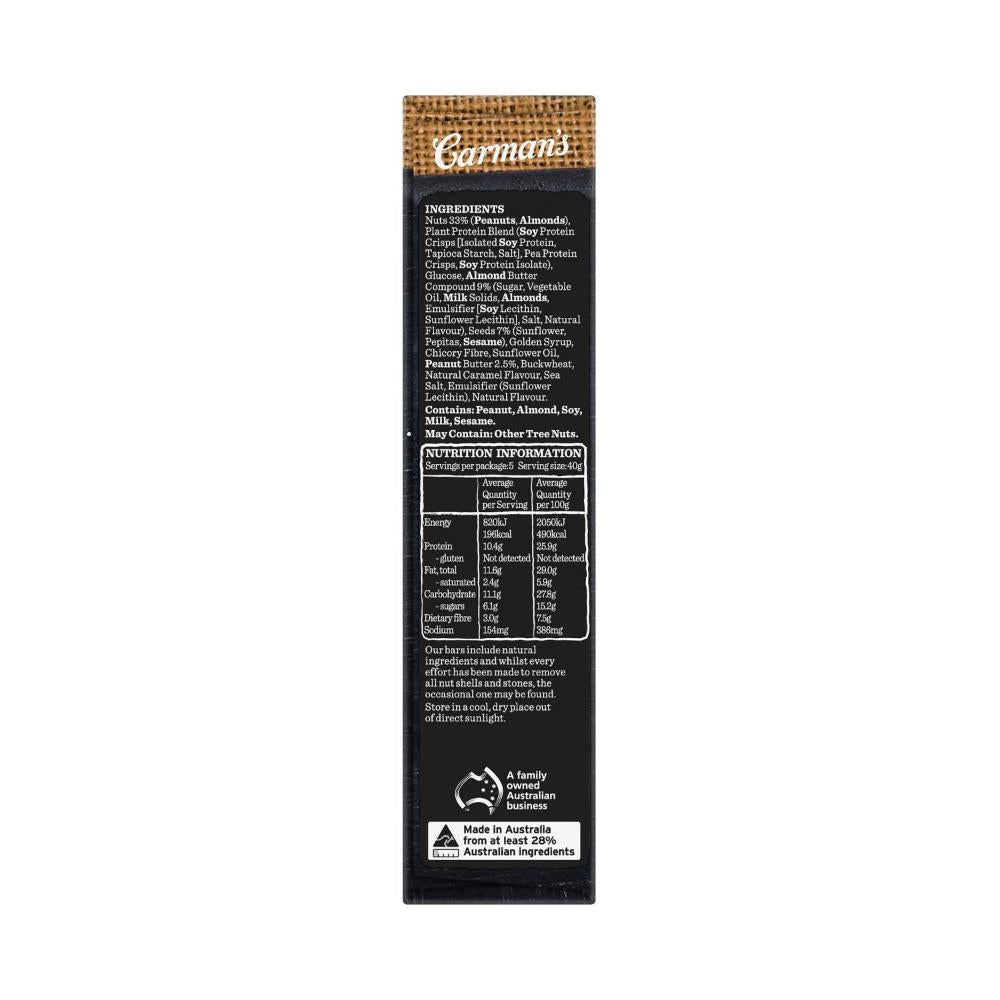 Carman's Protein Bars Salted Caramel Nut Butter 5 Pack - 200g