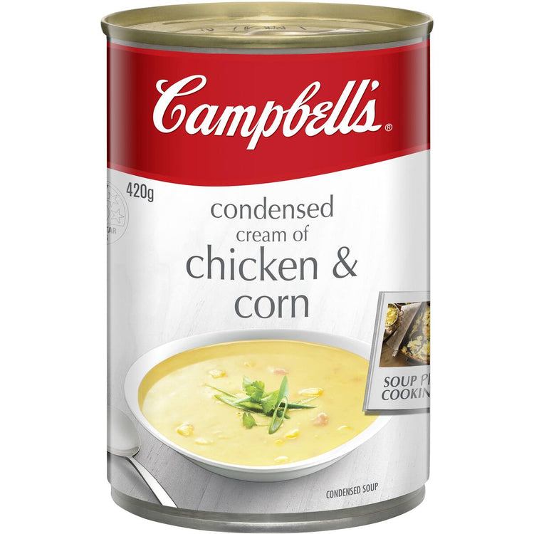 Campbell's Condensed Soup Cream Of Chicken & Corn 420g