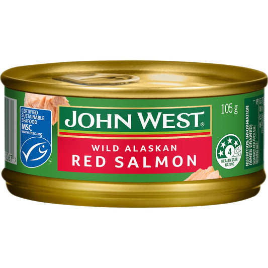 John West Wild Alaskan Red Salmon 105g