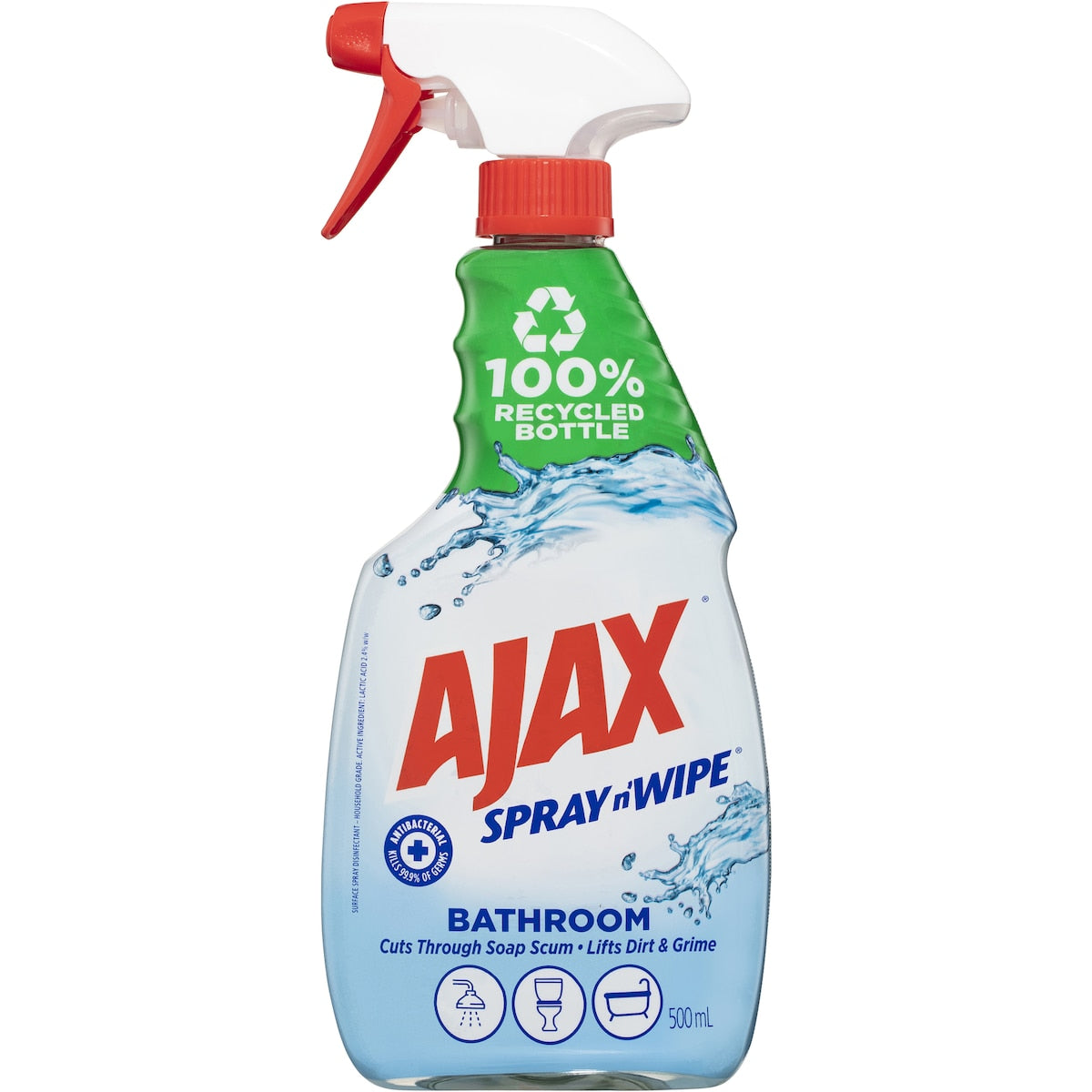 Ajax Spray & Wipe Bathroom Cleaner Trigger 500mL