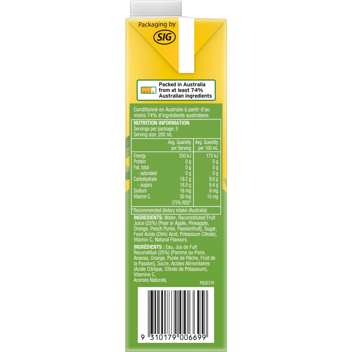 Golden Circle Drinks Tropical Punch Fruit Drink 1L