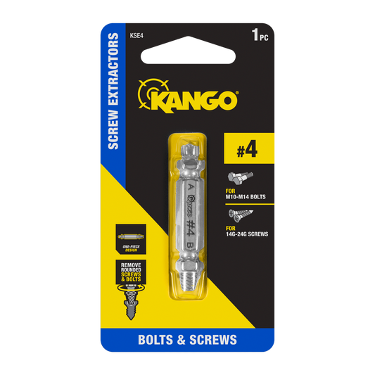 Kango Size 4 Screw Extractor For M10-M14 Bolts & 14G-24G Screws