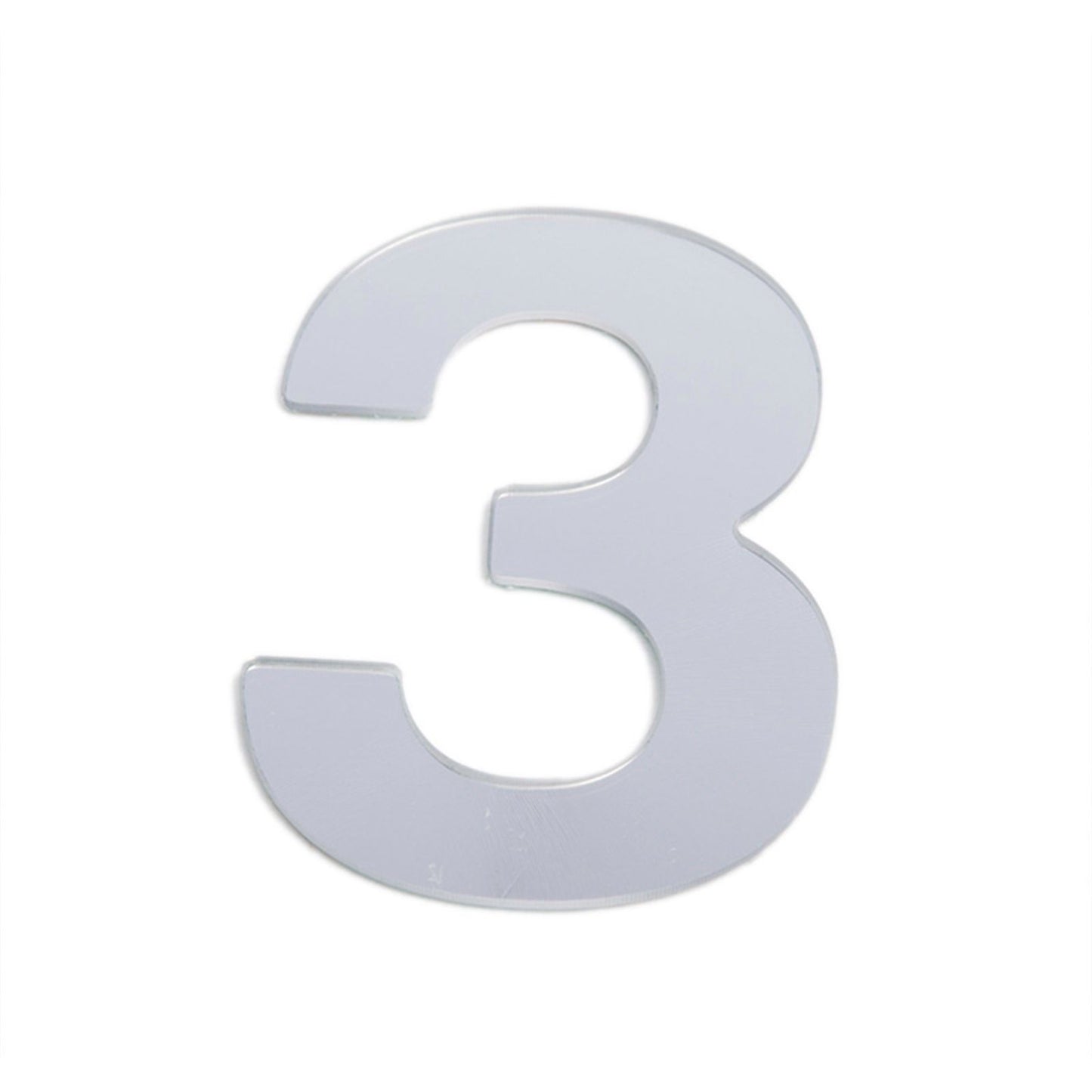 Sandleford Silver Self Adhesive House Number 3 - 25mm