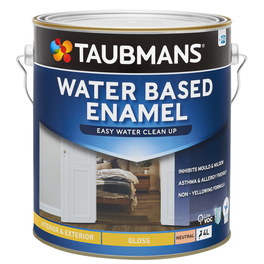 Taubmans Neutral Gloss Water Based Enamel Paint - 4L