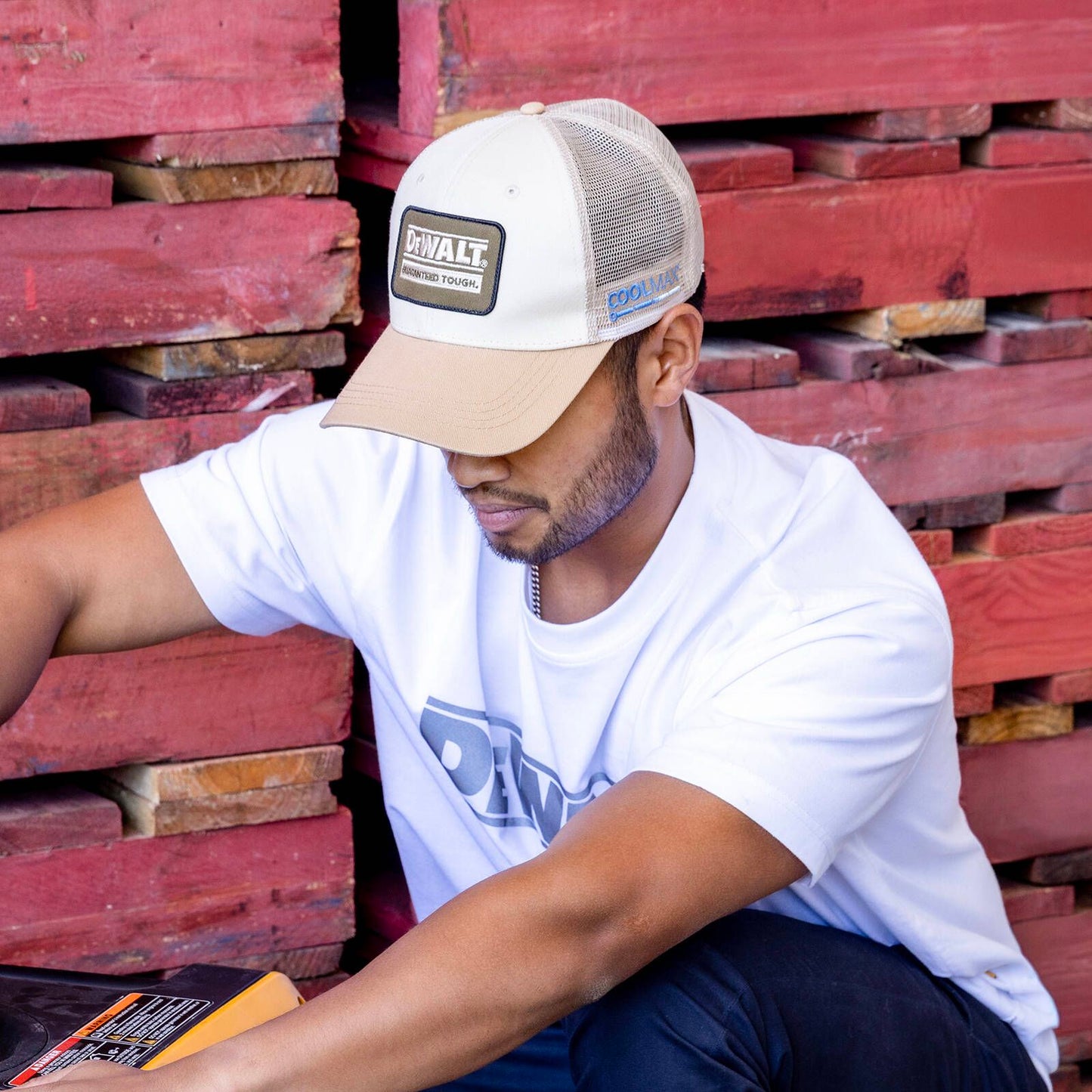 Dewalt Brown Oakdale Coolmax Trucker Hat