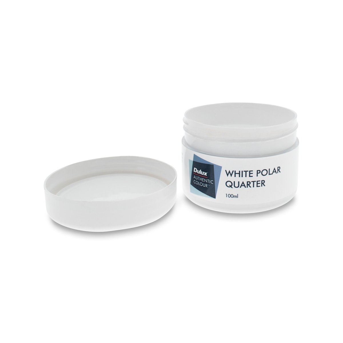 Dulux White Polar Quarter Sample Pot 100ml Water Based Low Sheen