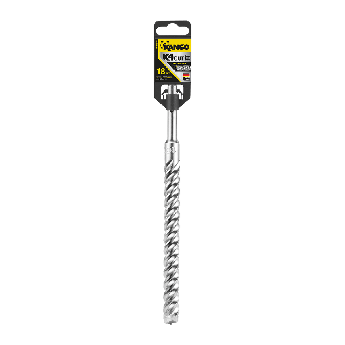 Kango SDS Plus Drill Bit - 18mm x 250mm - Steel - Low Vibration Performance