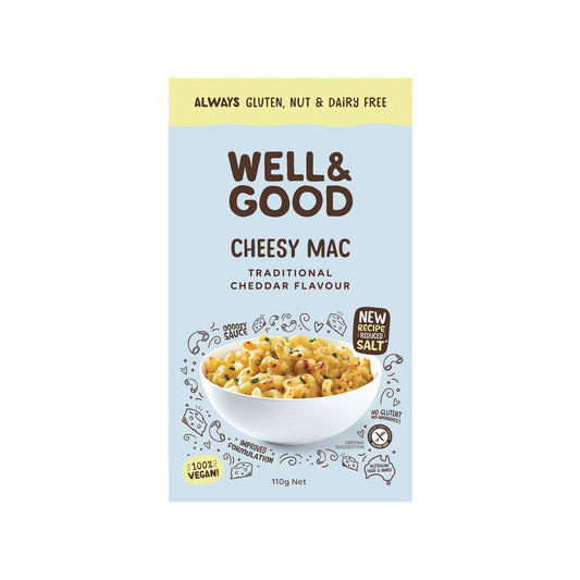 Well & Good Traditional Cheddar Flavour Vegan Cheesy Mac - 110g