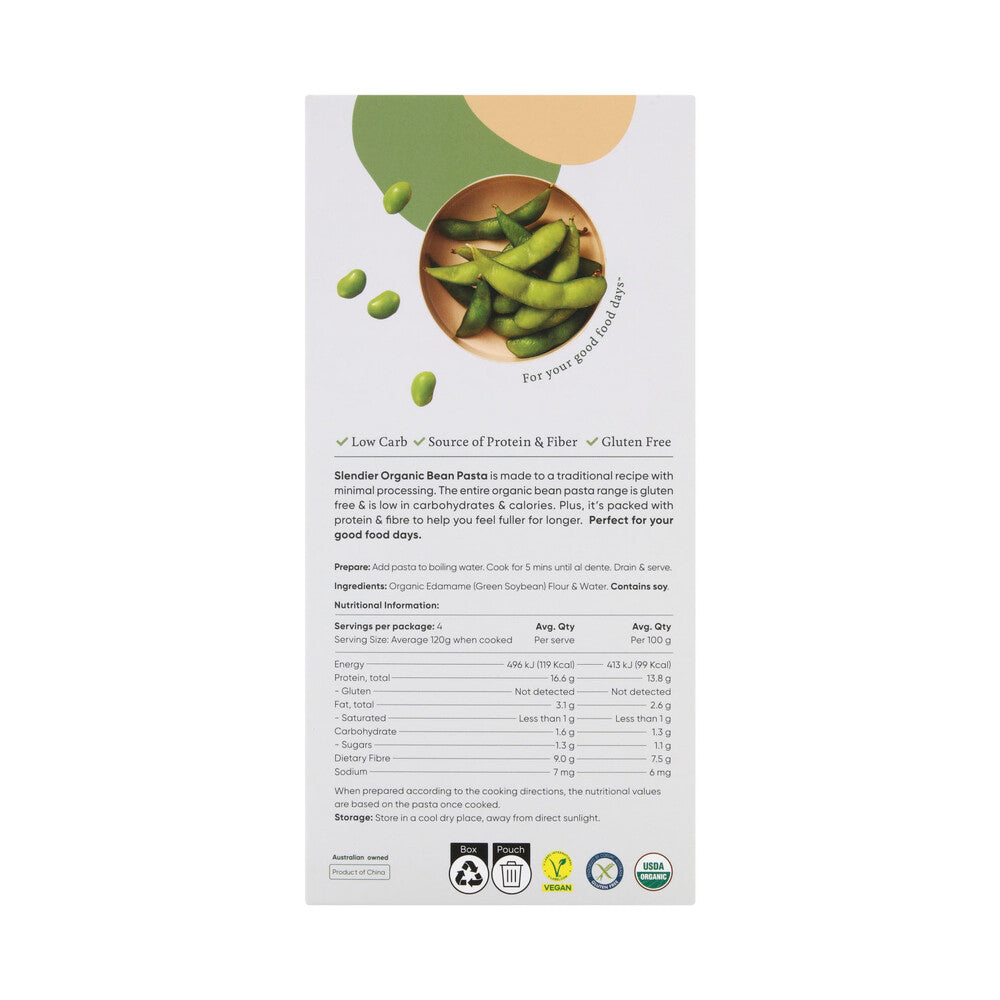 Slendier Gluten Free Edamame Bean Organic Spaghetti - 200g