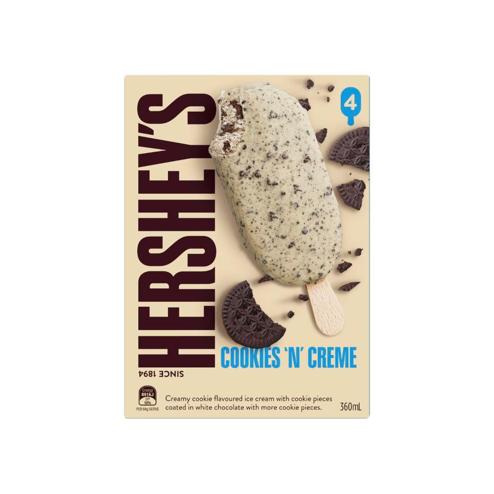 Hershey's Cookies & Creme Sticks 4 Pack - 360mL