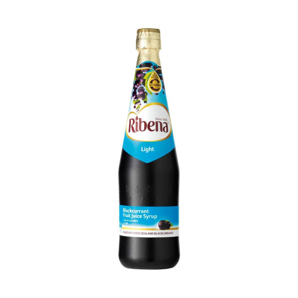 Ribena Blackcurrant Fruit Juice Syrup Bottle - 1L