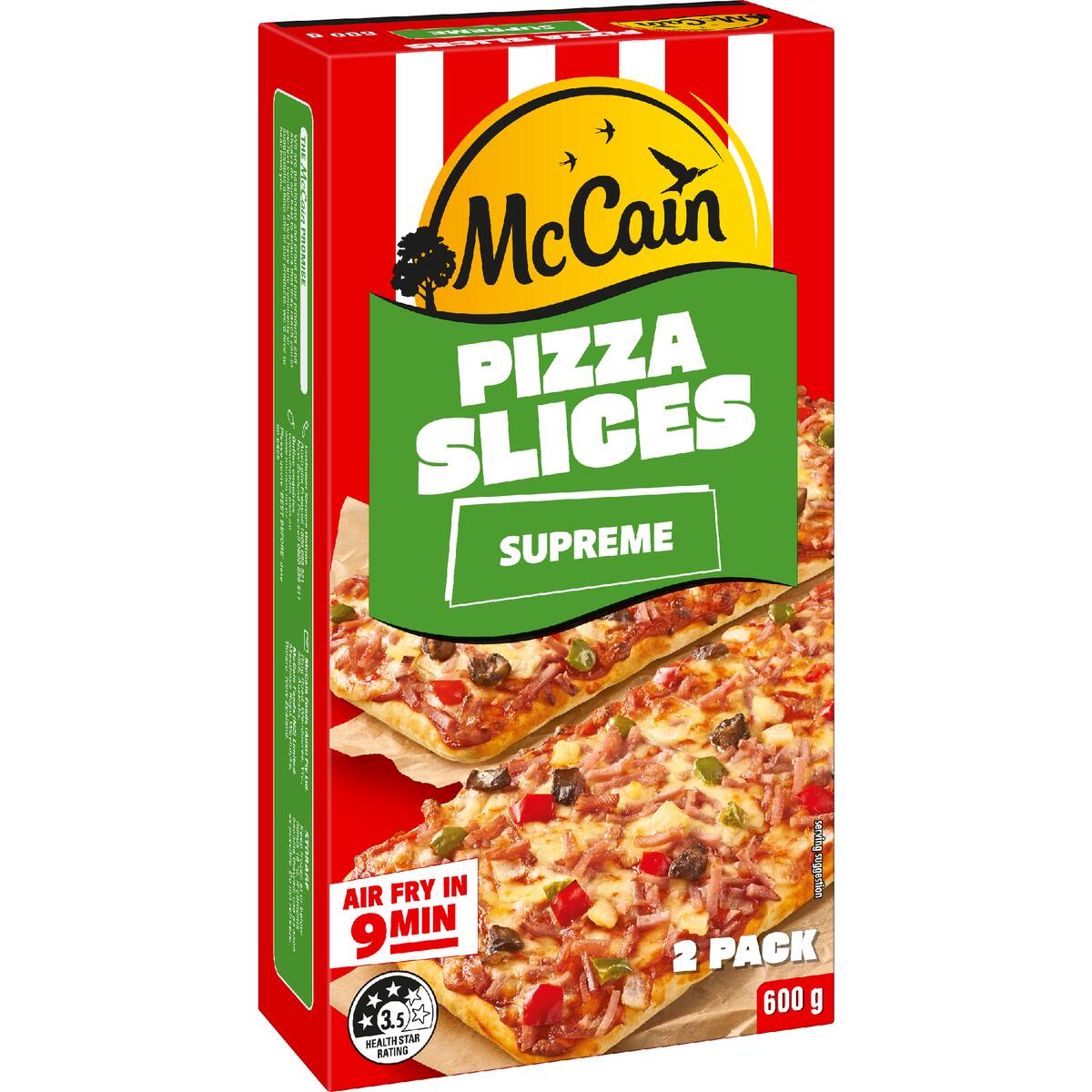 Mccain Frozen Pizza Slices Supreme 600g