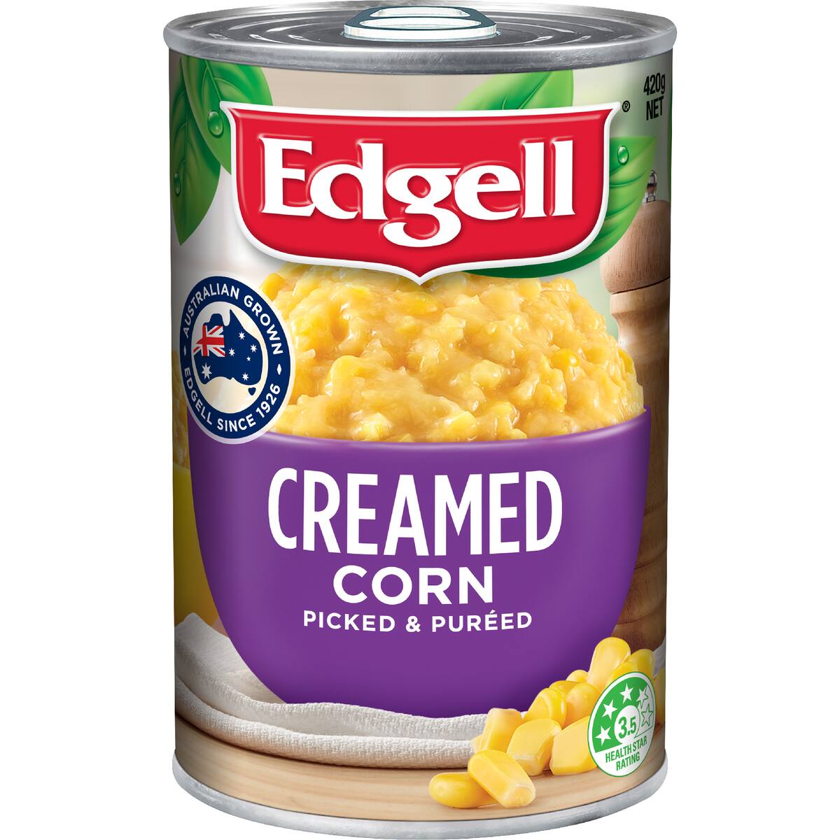 Edgell Creamed Corn Picked & Pureed 420g