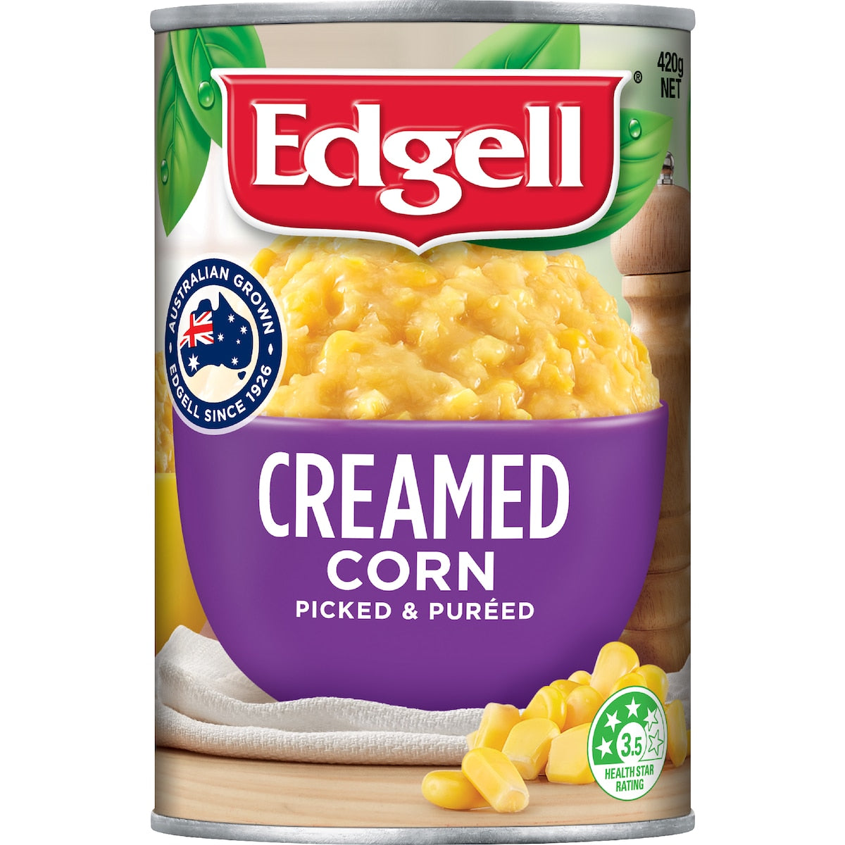 Edgell Creamed Corn Picked & Pureed 420g