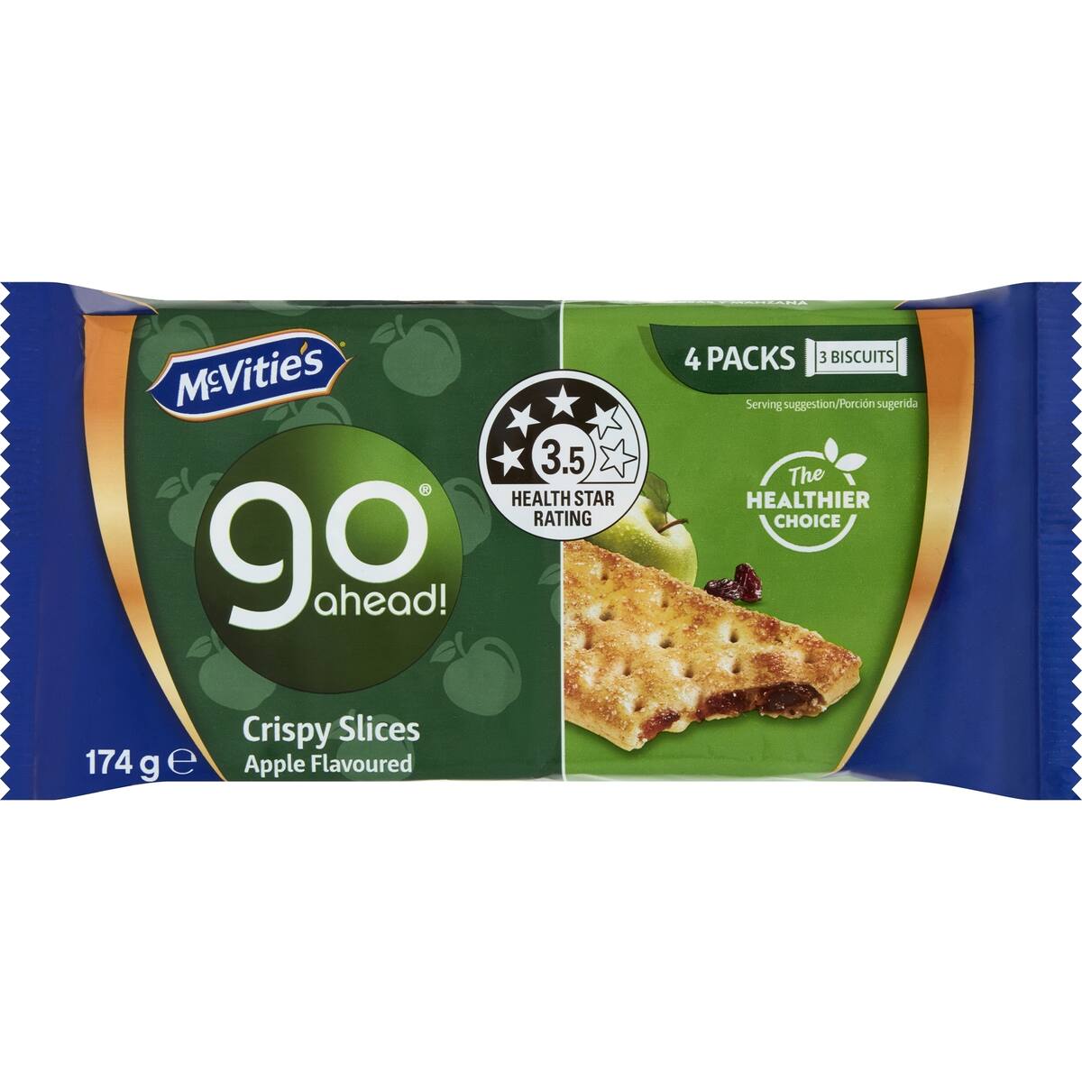 Mcvitie's Go Ahead Crispy Slices Apple 174g