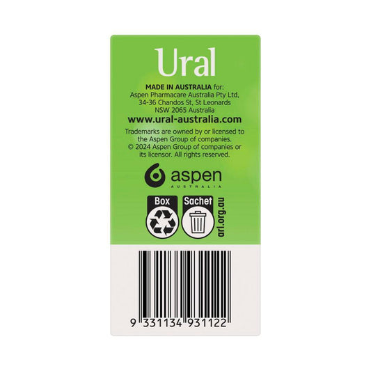 Ural Sugar Free Cranberry 20 Effervescent Powder Sachets - 1 pack