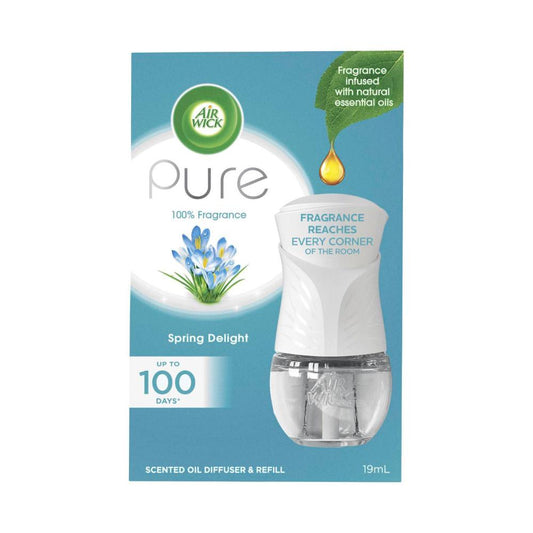 Air Wick Pure Scented Oil Diffuser & Refill Spring Delight - 19mL