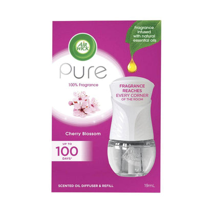 Air Wick Pure Scented Oil Diffuser & Refill Cherry Blossom - 19mL
