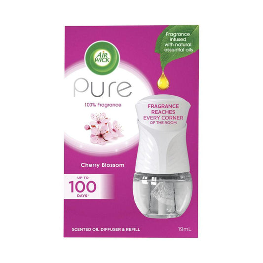 Air Wick Pure Scented Oil Diffuser & Refill Cherry Blossom - 19mL