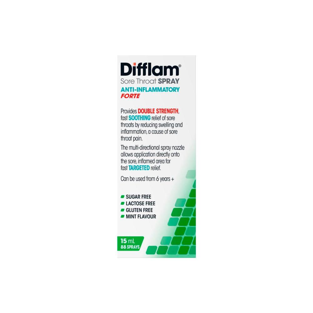Difflam Sore Throat Spray Forte - 15mL