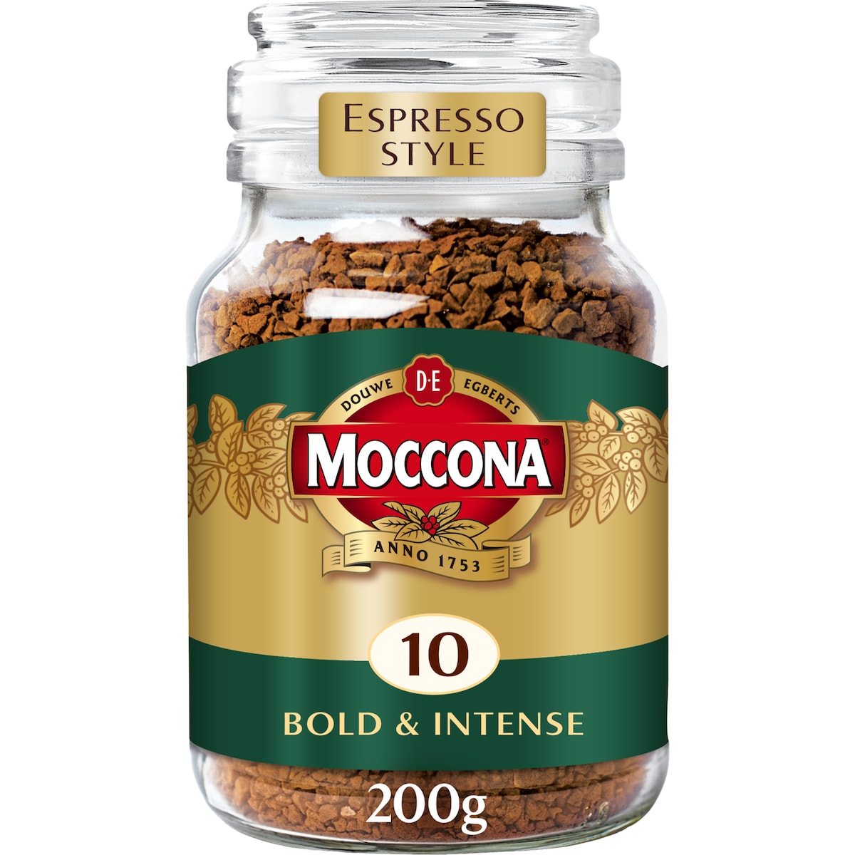 Moccona Freeze Dried Instant Coffee Espresso Style 200g, 1pc