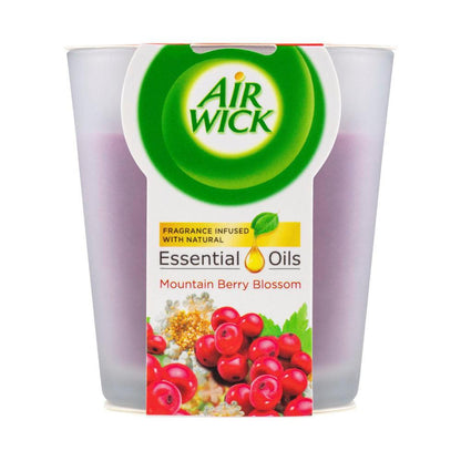 Air Wick Essential Oils Mountain Berry Blossom Candle - 1 pack