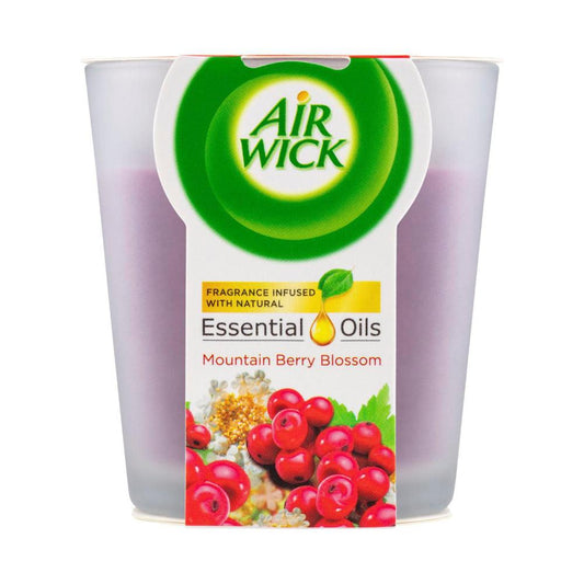 Air Wick Essential Oils Mountain Berry Blossom Candle - 1 pack