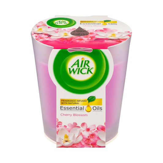 Air Wick Essential Oils Cherry Blossom Candle - 1 pack