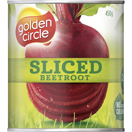 Golden Circle Canned Vegetables Sliced Beetroot Cans 450g