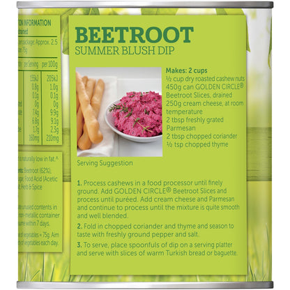 Golden Circle Canned Vegetables Sliced Beetroot Cans 450g