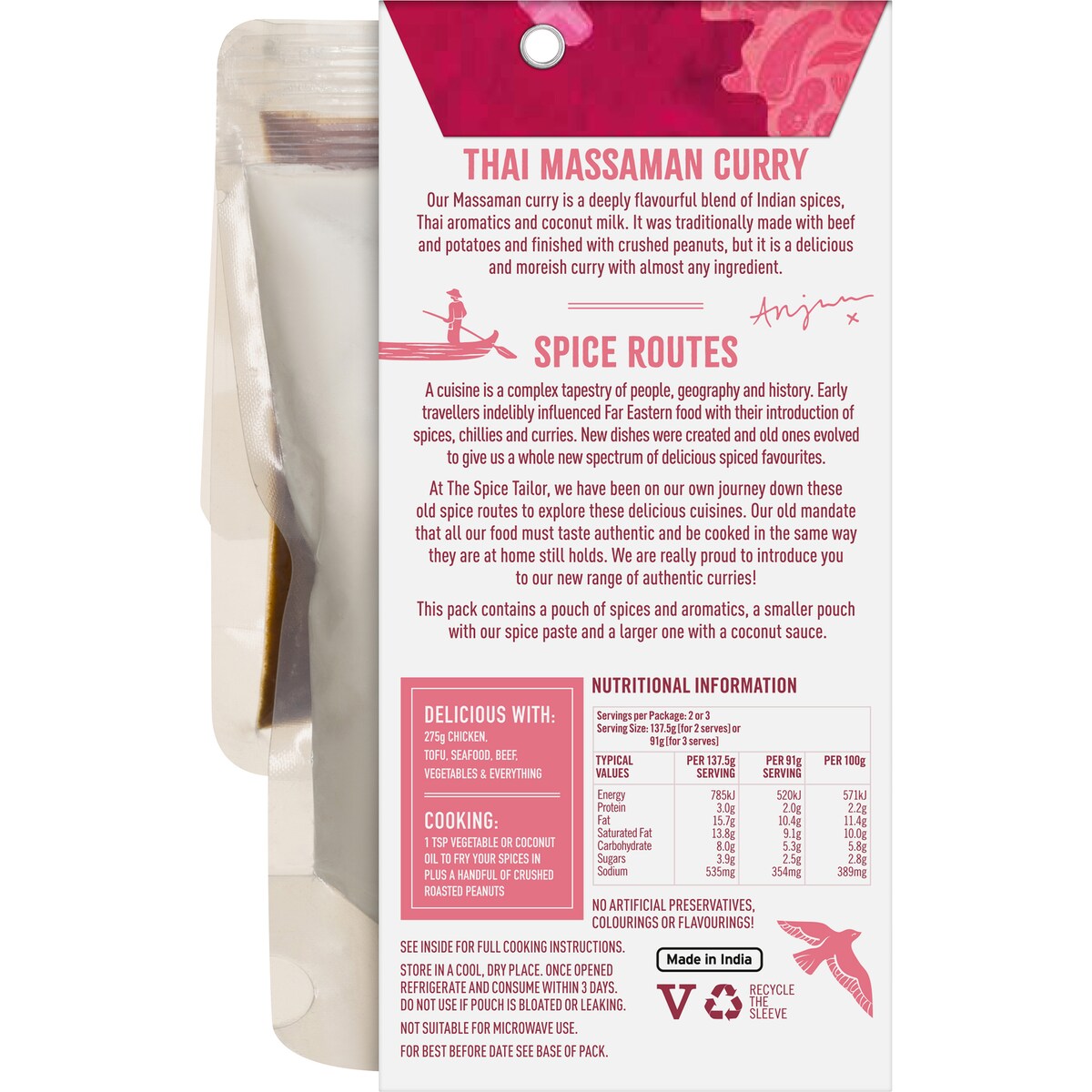 The Spice Tailor Thai Massaman Curry Kit 275g
