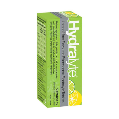 Hydralyte Effervescent Tablets Lemon Lime - 10 pack