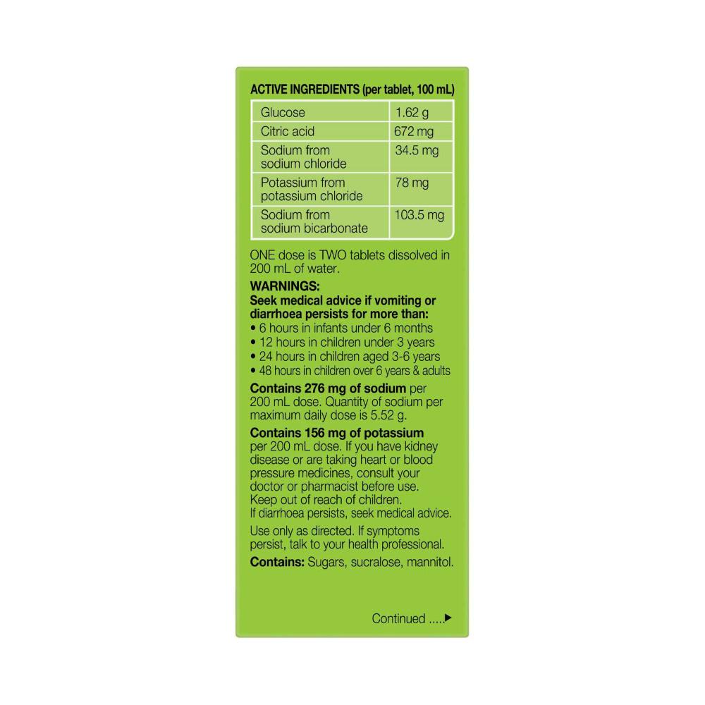 Hydralyte Effervescent Tablets Lemon Lime - 10 pack