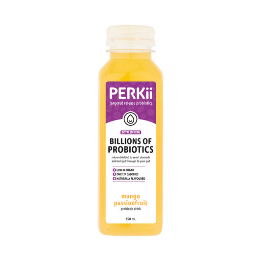 Perkii Mango Passionfruit Probiotic Drink - 350mL