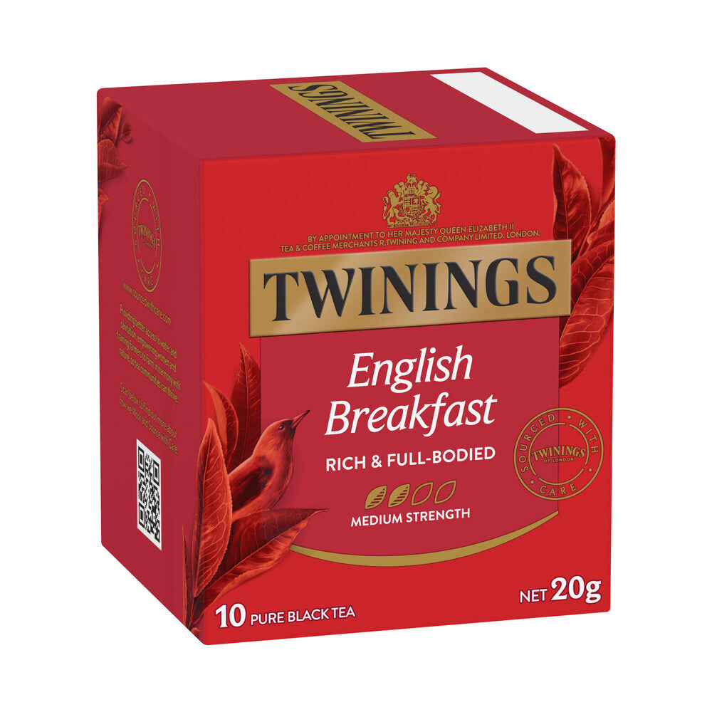 Twinings English Breakfast Tea Bags 10 Pack - 20g