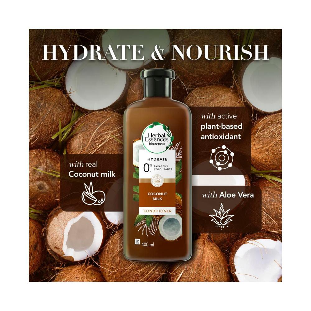 Herbal Essences Bio Renew Hydrate Coconut Milk Conditioner - 600mL