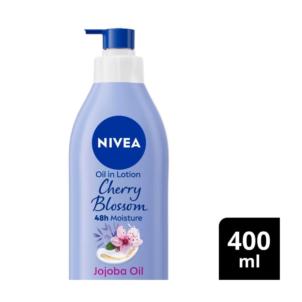 Nivea Body Oil Lotion Cherry Blossom Jojoba - 400mL