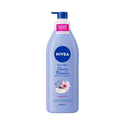 Nivea Body Oil Lotion Cherry Blossom Jojoba - 400mL