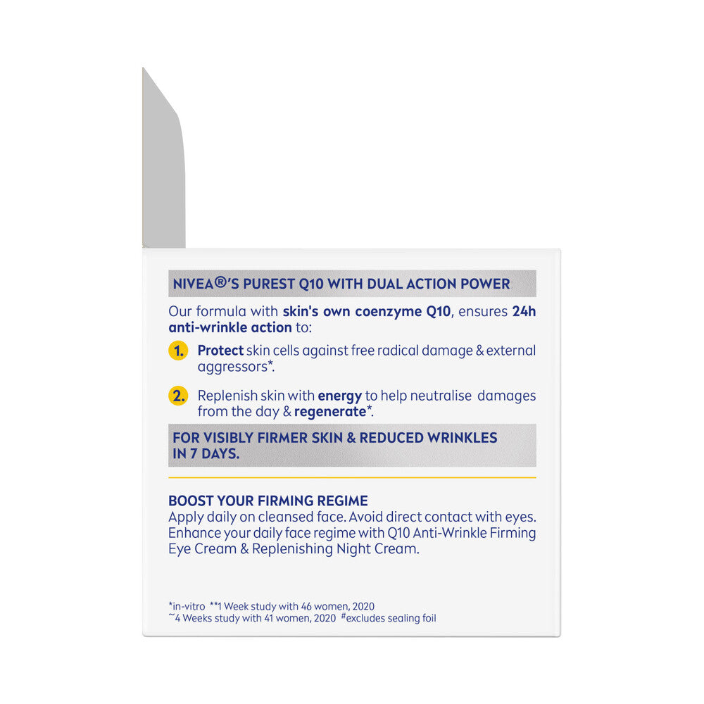 Nivea Q10 Anti-wrinkle Firming Day Cream Spf30 - 50mL