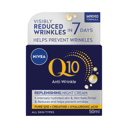 Nivea Q10 Plus Night Cream Anti Wrinkle - 50mL
