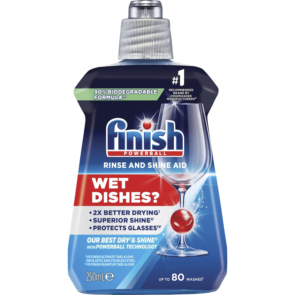 Finish Rinse & Shine Dishwasher Aid 250mL