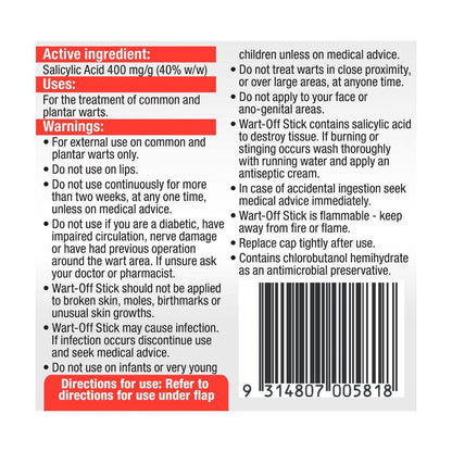 Wart-Off Wart Remover Stick - 5g