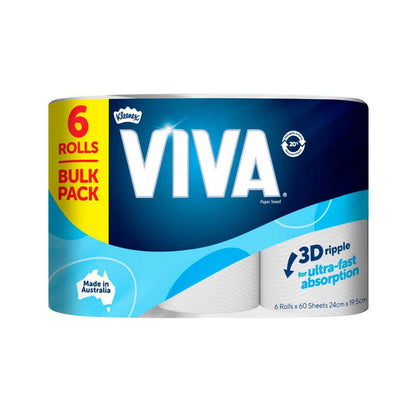 Viva Paper Towel White - 6 pack