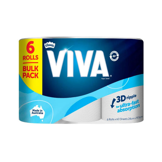 Viva Paper Towel White - 6 pack
