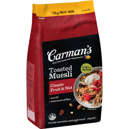 Carmans Toasted Muesli Classic Fruit & Nut 1.5kg